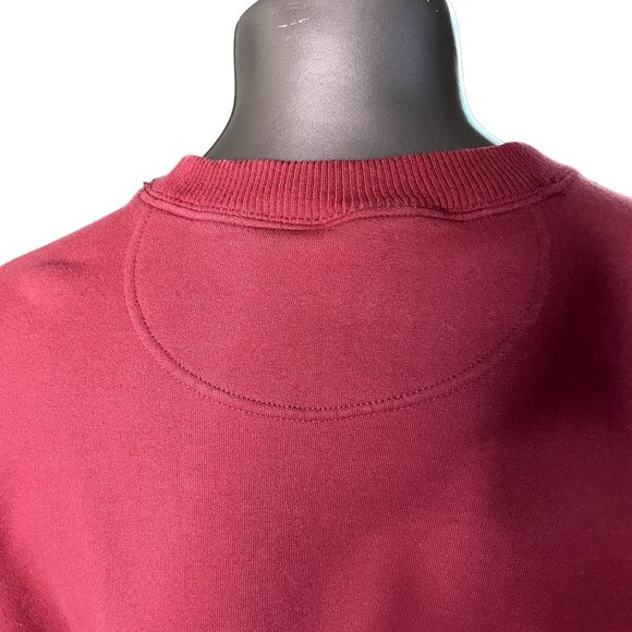 Starter Pullover Sweatshirt Mens Red Plus Size 2XL u - Picture 6 of 7